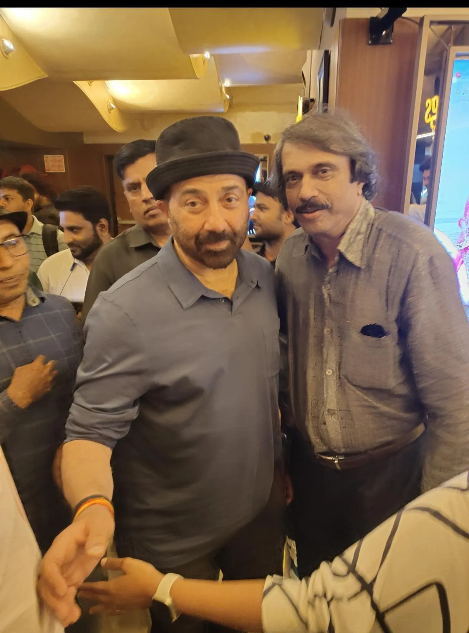 Sunny Deol with sr film journalist Chaitanya Padukone