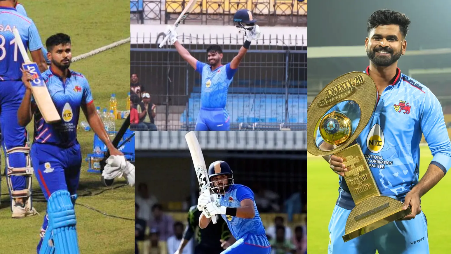6,6,6,6,6,6,6..... सैयद मुश्ताक ट्रॉफी में Shreyas Iyer का कोहराम, जड़े 22 छक्के 31 चौके, ठोक डाले 345 रन 