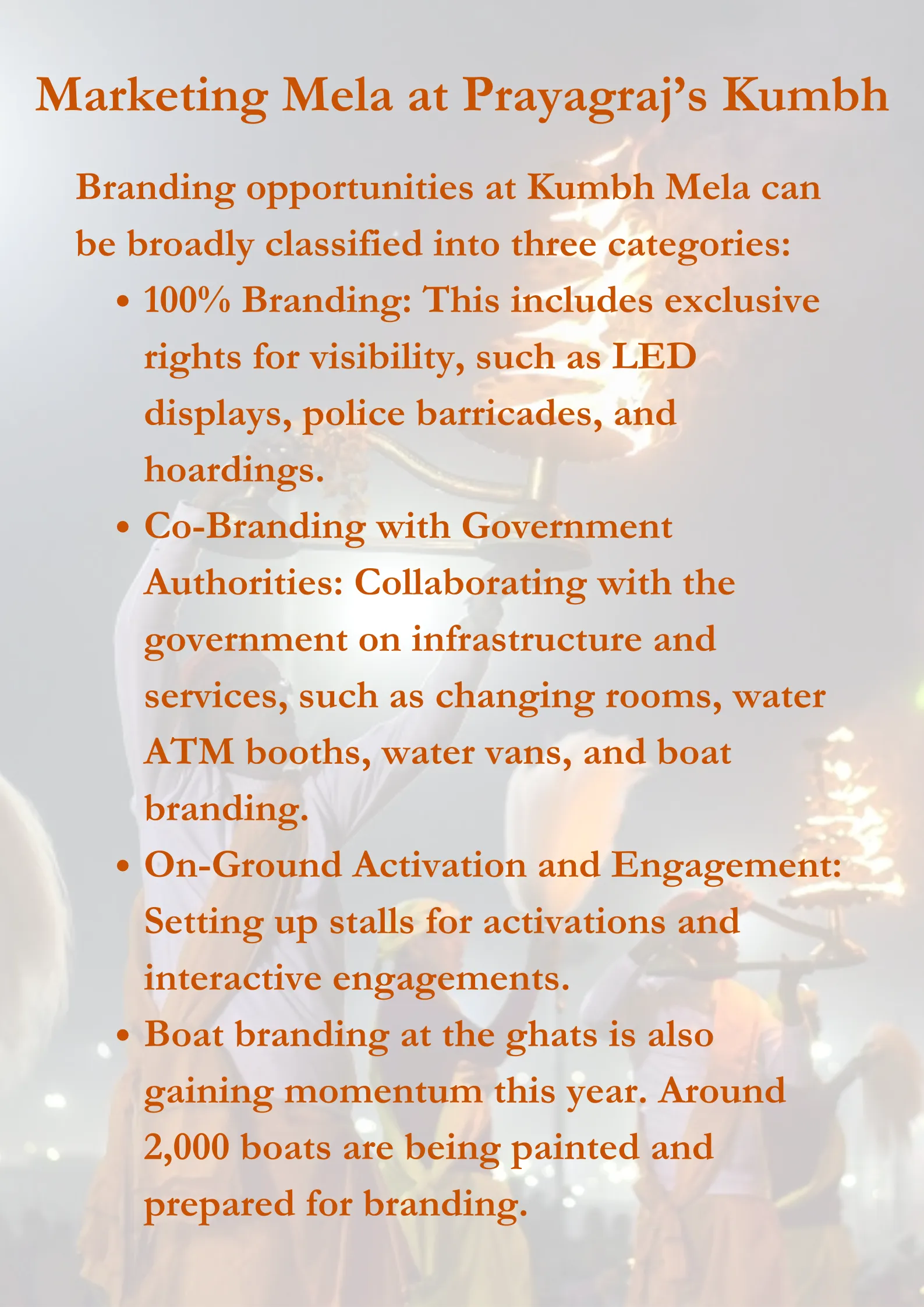 Marketing Mela at Kumbh