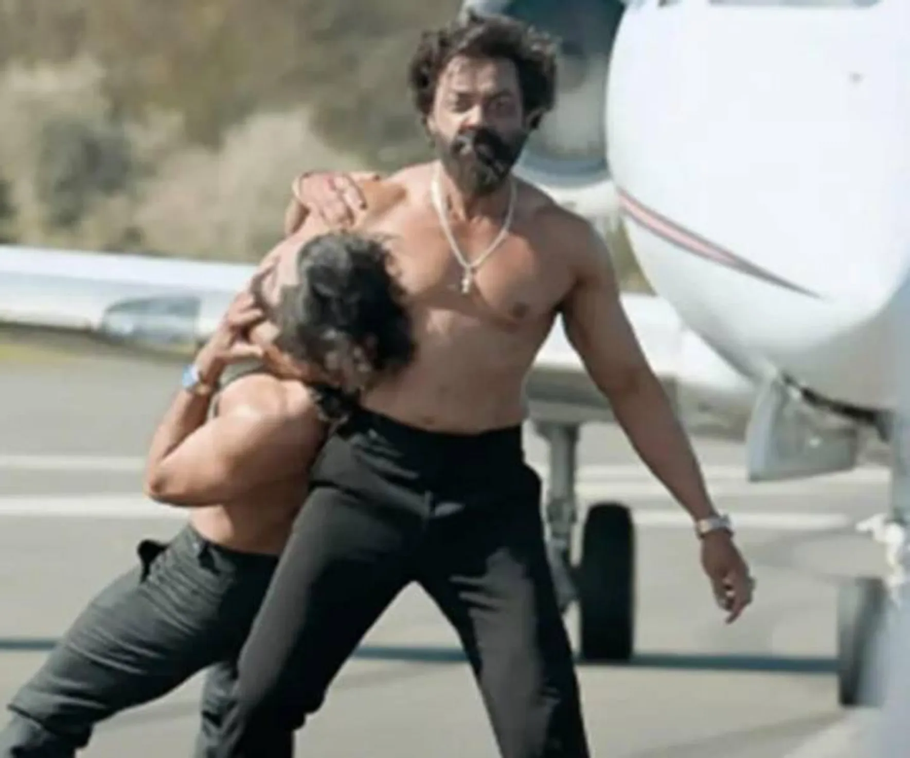 Bobby Deol  in the Animal climax action scene