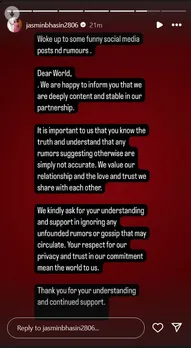 Jasmin Bhasin Clarification On Breakup