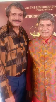 Bday boy Suresh Wadkar with sr journalist Chaitanya Padukone