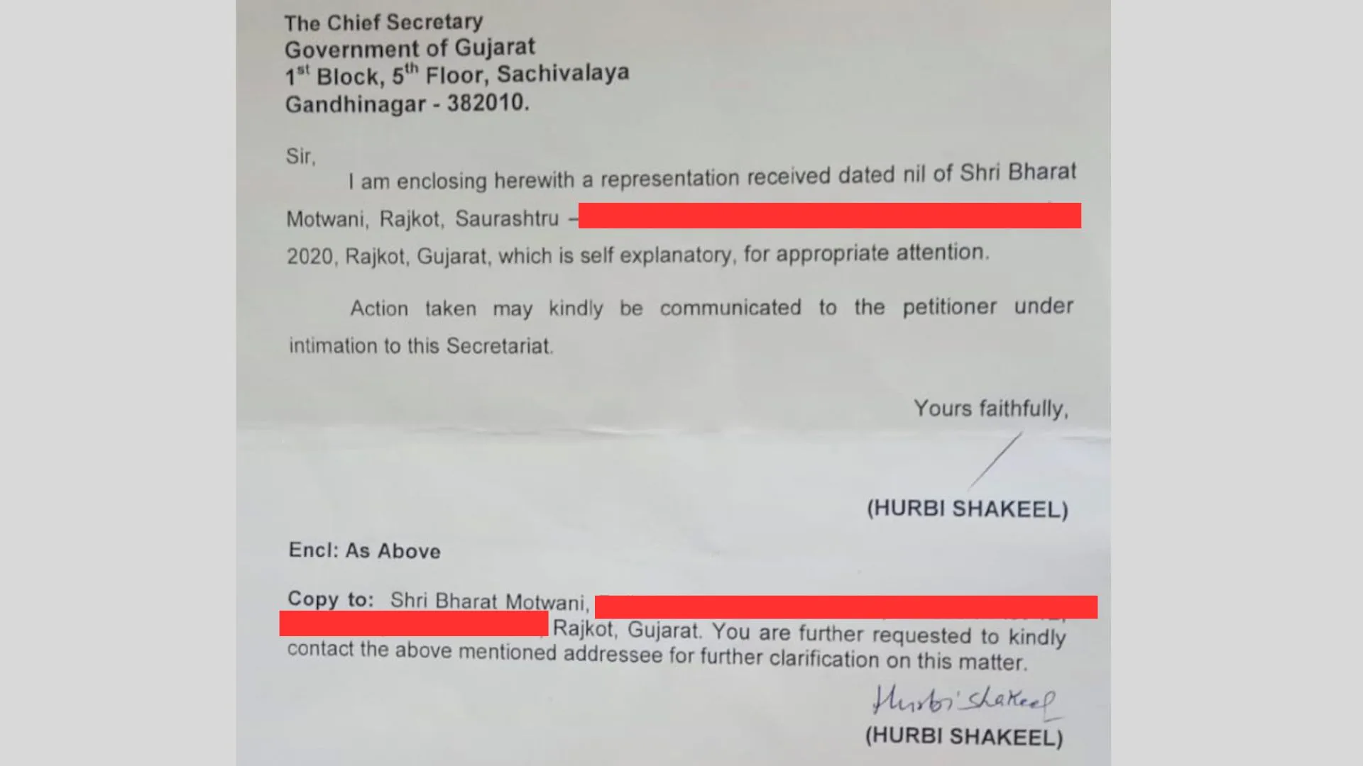 Letter related to Loan App