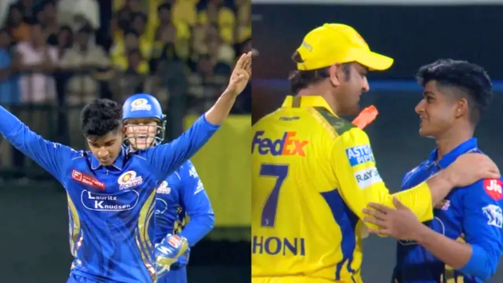 MS Dhoni ने मुंबई के युवा खिलाड़ी विग्नेश पुथुर पर लुटाया प्यार 