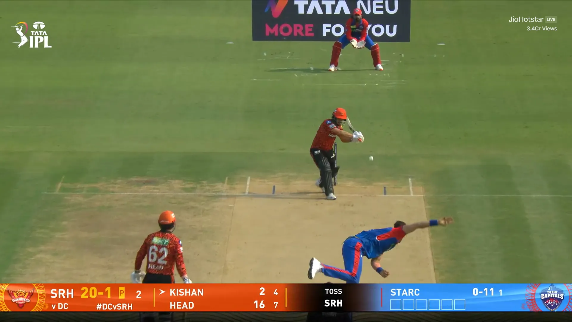  mitchell starc , ishan kishan , srh vs dc 