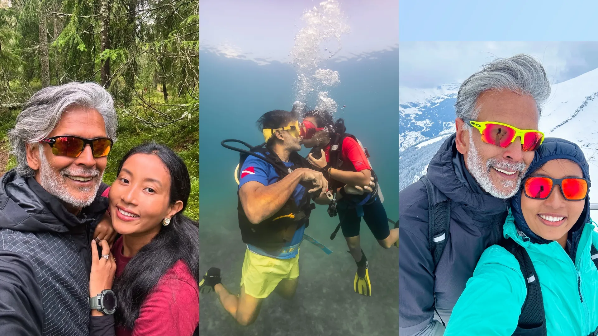  Milind Soman and Ankita Konwar    