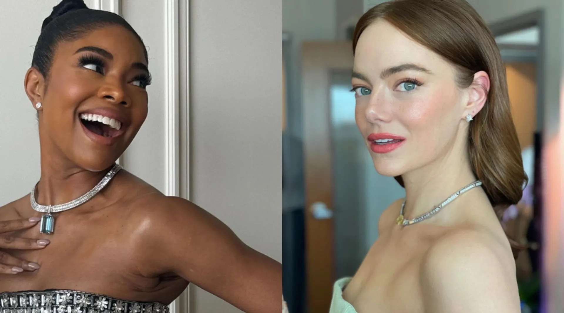 Beauty At The 2024 Oscars Featured Slick Buns, Glossy Lips And Dewy Skin