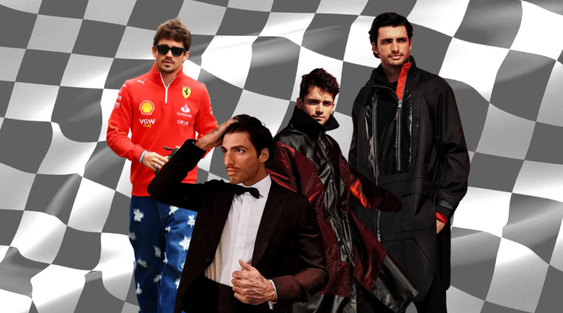 From Charles' Goofy Denims To Carlos' Old Money Fits, Let's Talk About These Ferrari Boys And Their Personal Style