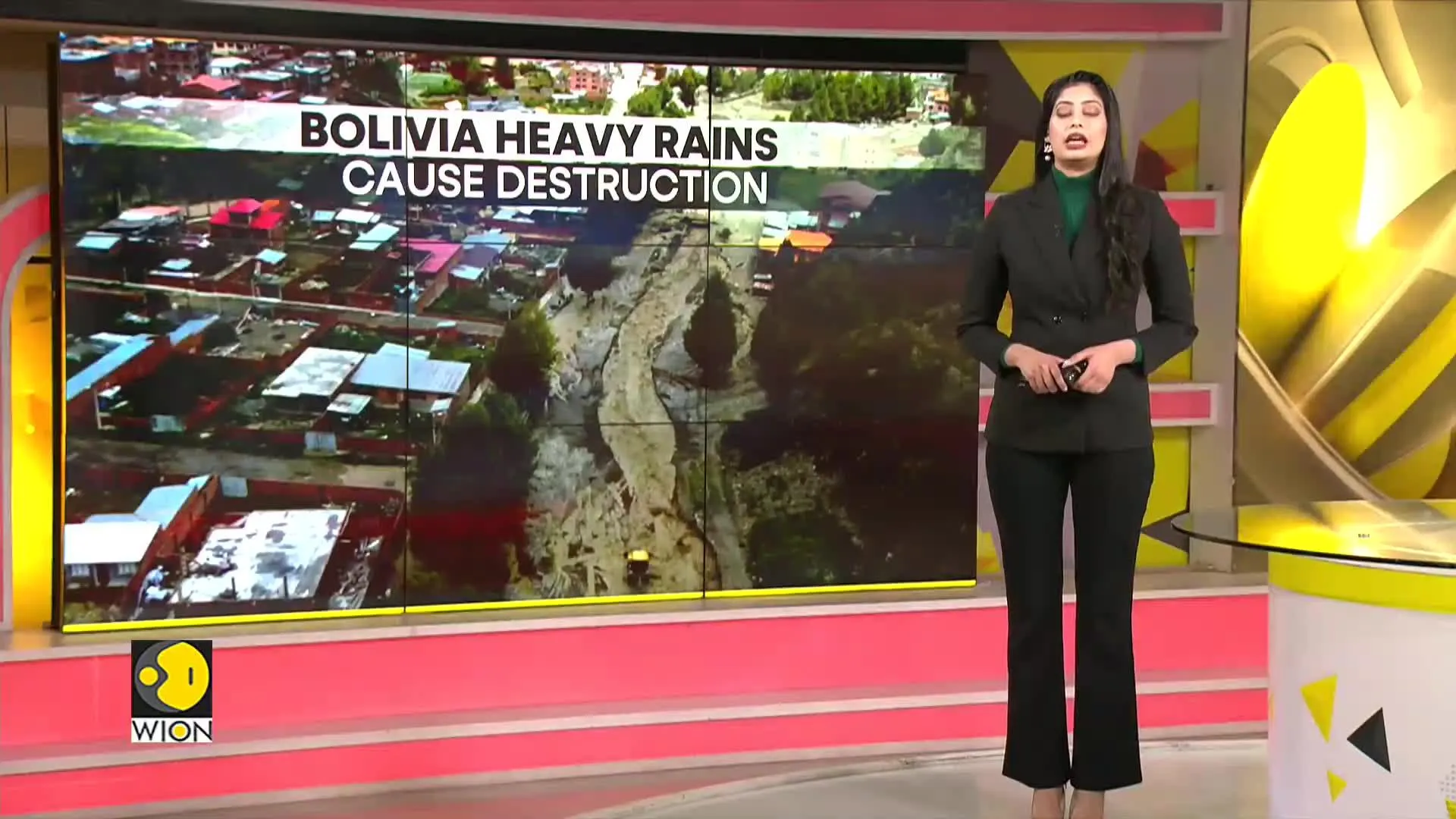 Severe flooding in western Bolivia leaves homes destroyed