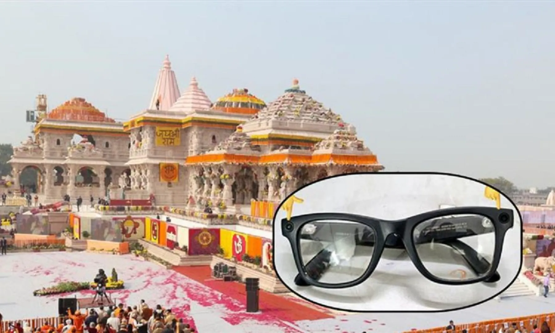 Man caught taking photos inside Ram Mandir with spy sunglasses