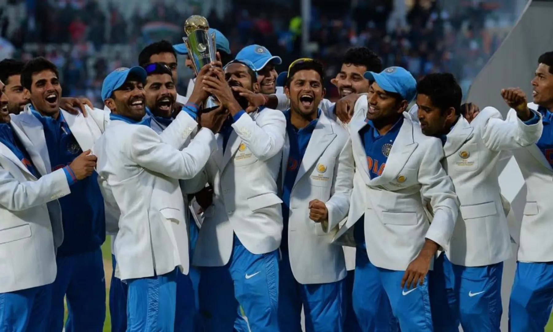 Why do Champions Trophy winners receive white jackets