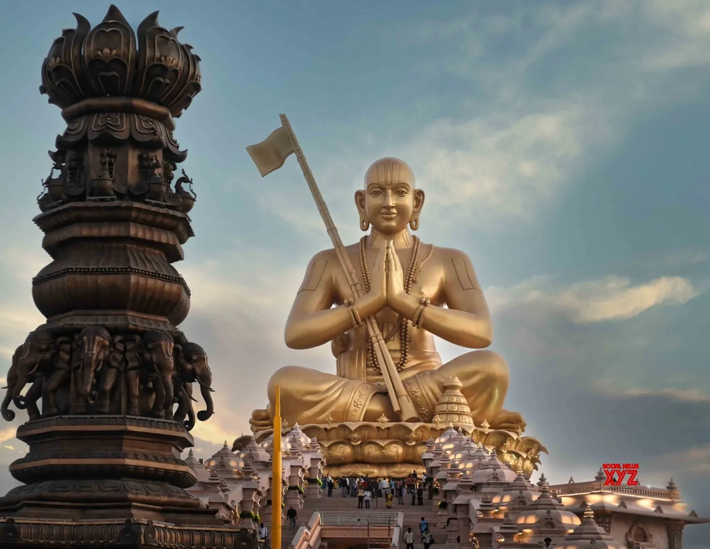 PM Modi unveils World’s second tallest statue in a sitting posture of Sri Ramanujacharya in Hyderabad