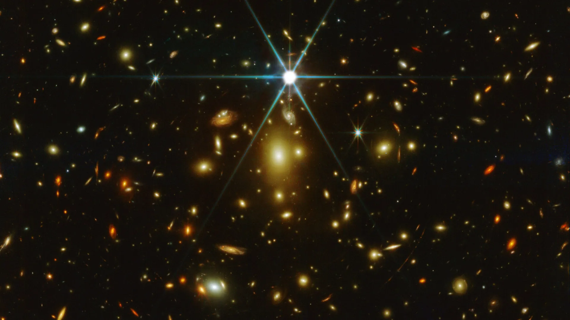Star viewed from telescope