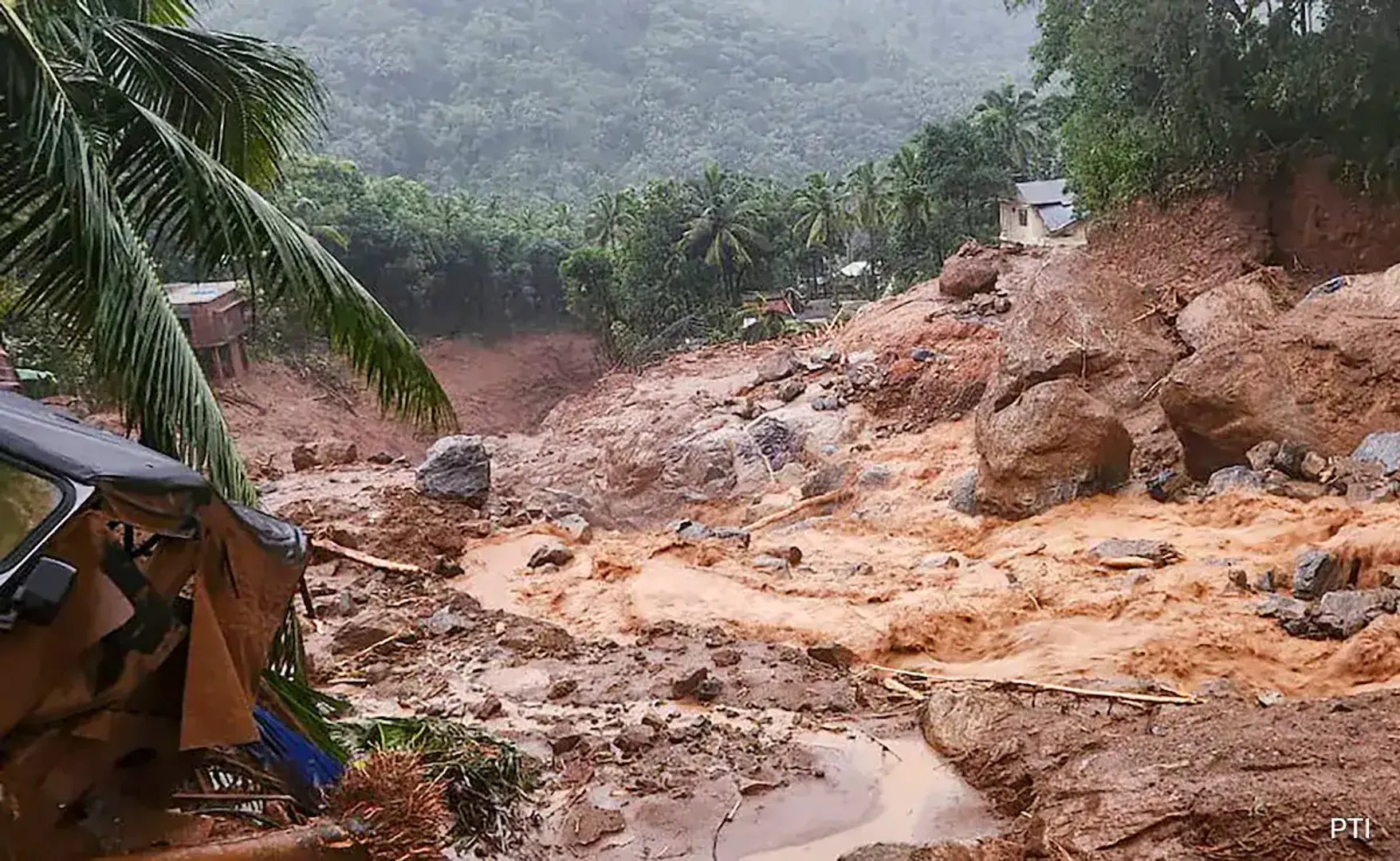 Rescue in Kerala landslide