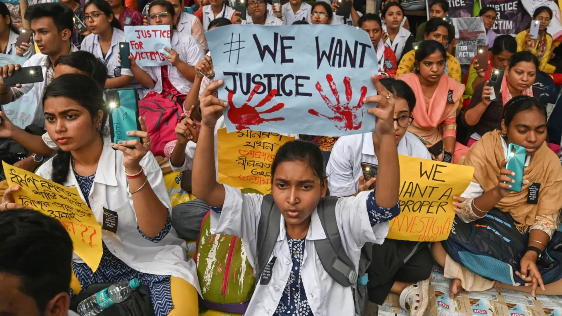 Indian doctors strike for justice and safety after Kolkata tragedy