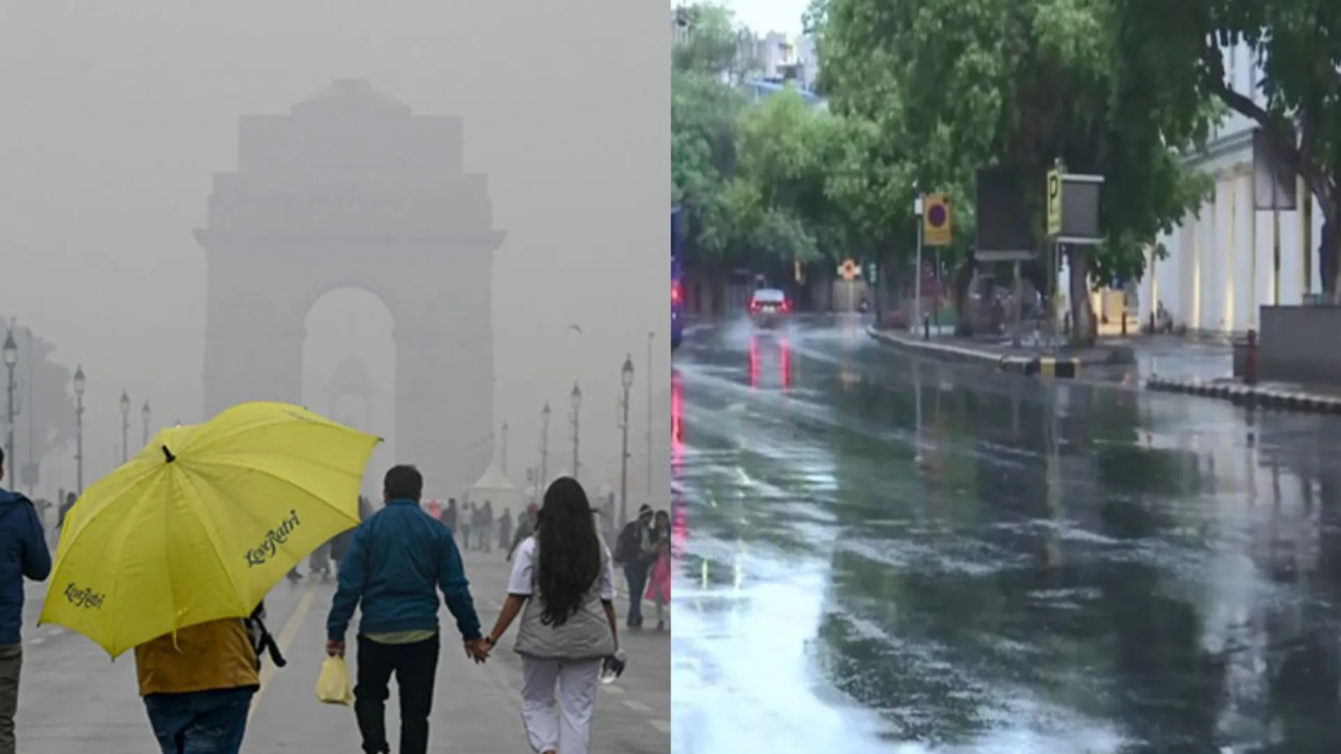 Representative image of rain in Indian national capital, New Delhi