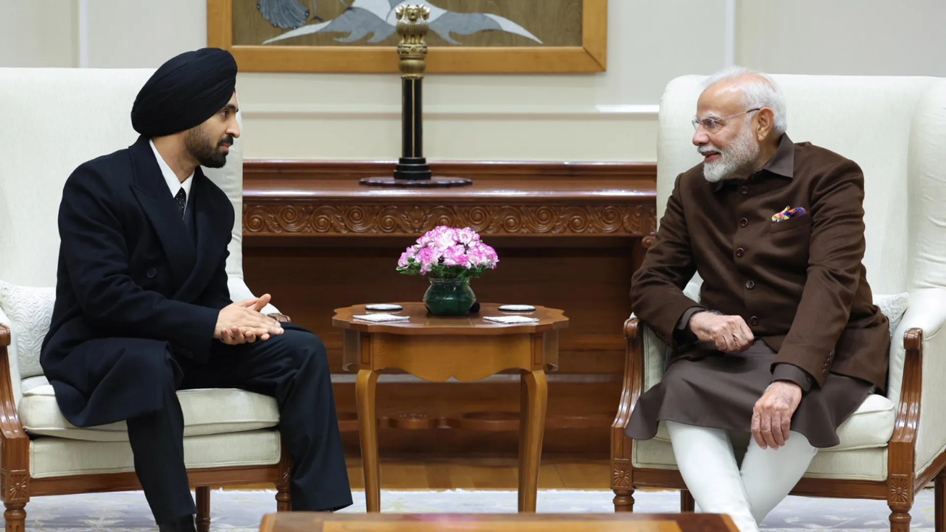 Diljit Dosanjh and PM Modi