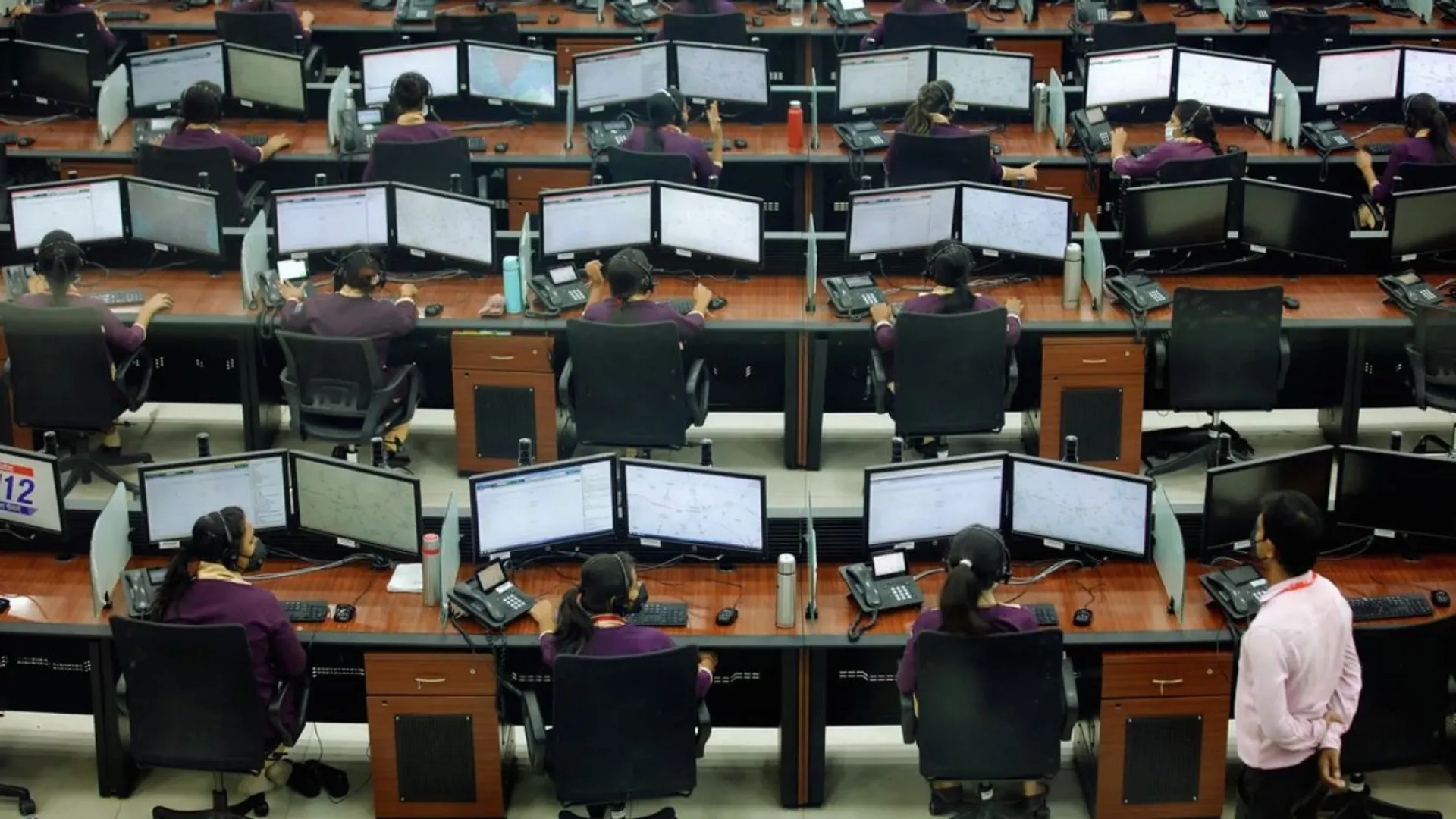 Representative image of a call centre 