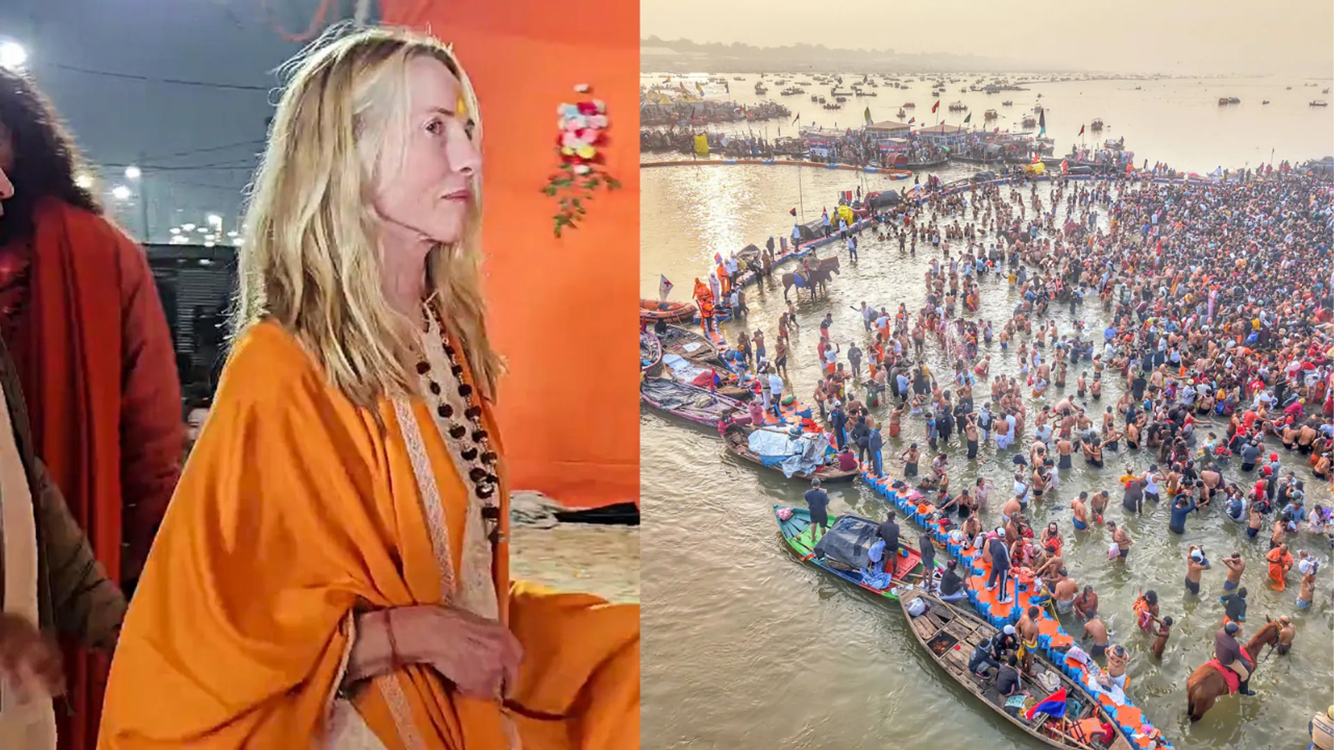 Steve Job's wife Laurene Powell Jobs at Maha Kumbh Mela 2025