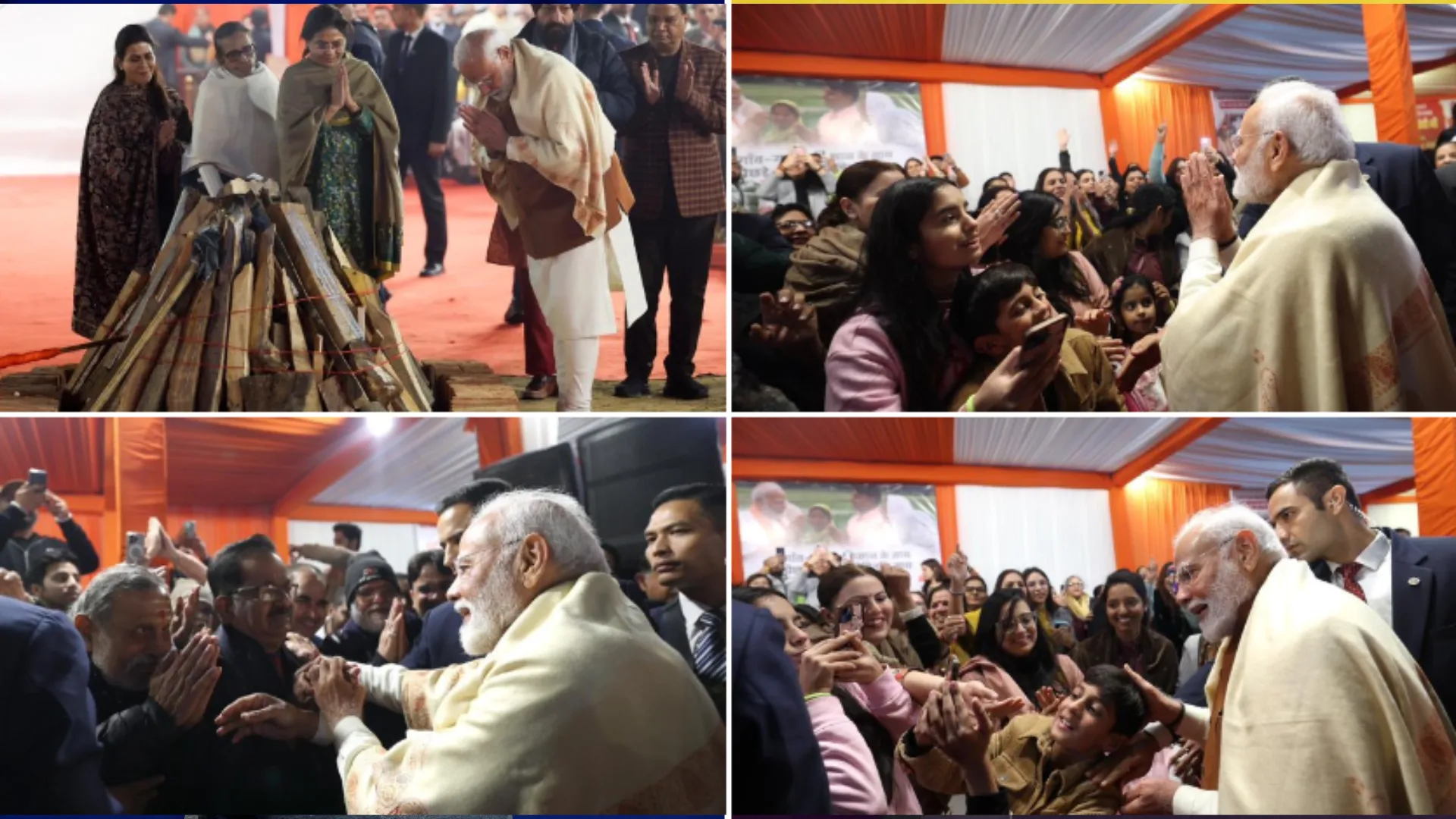 PM Modi Lohri celebrations