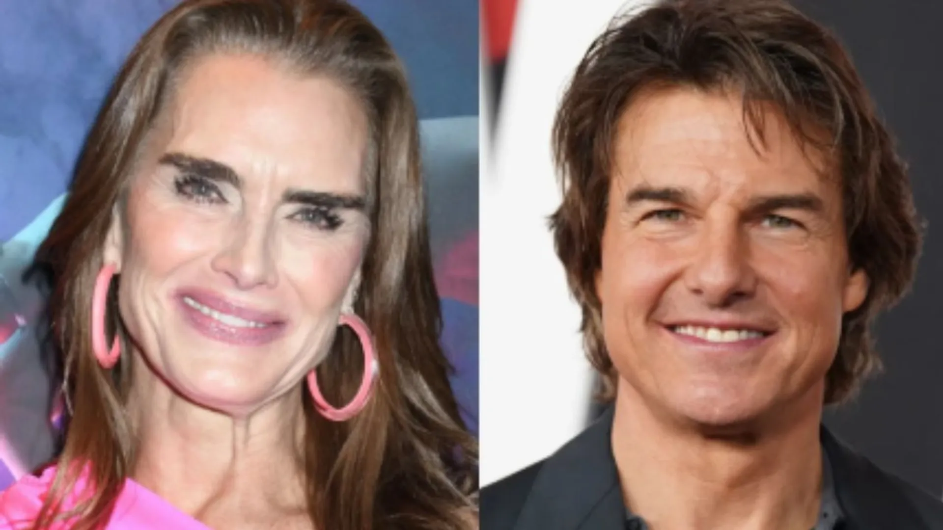 Brooke Shields and Tom Cruise
