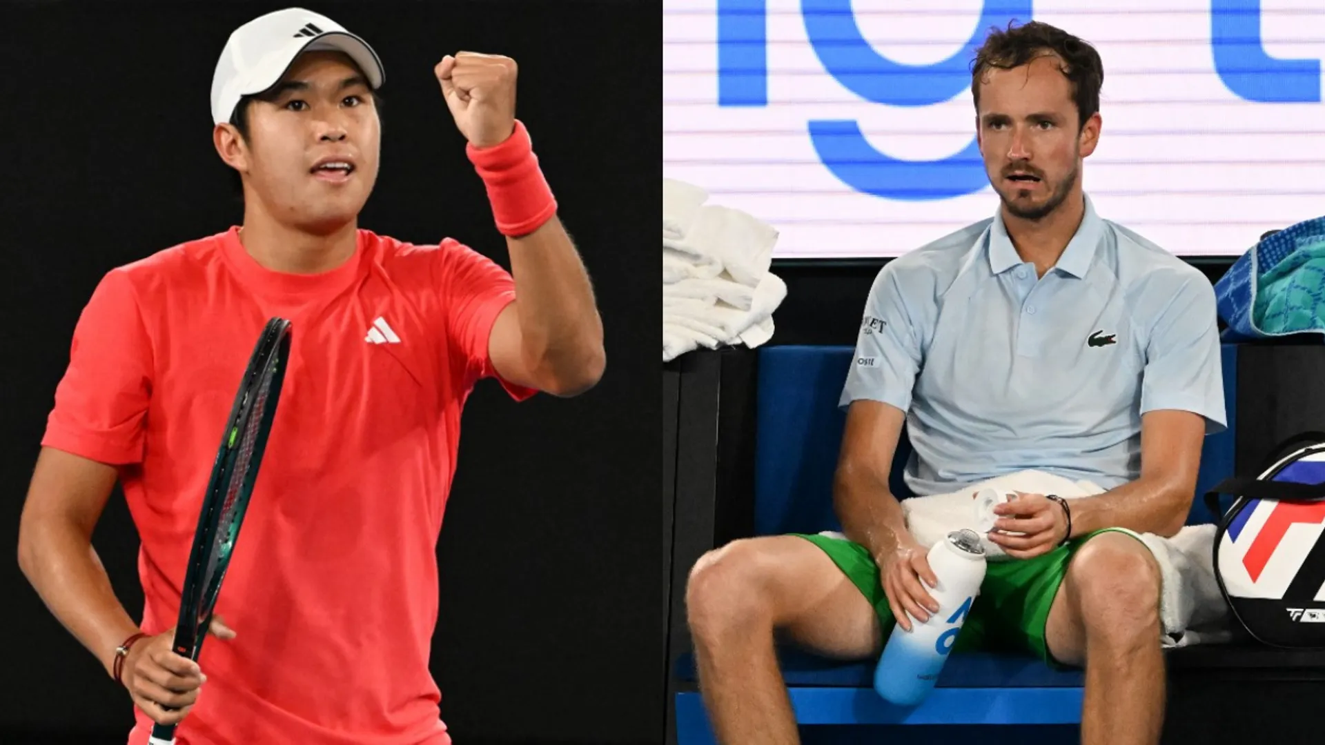 Tien beats Medvedev