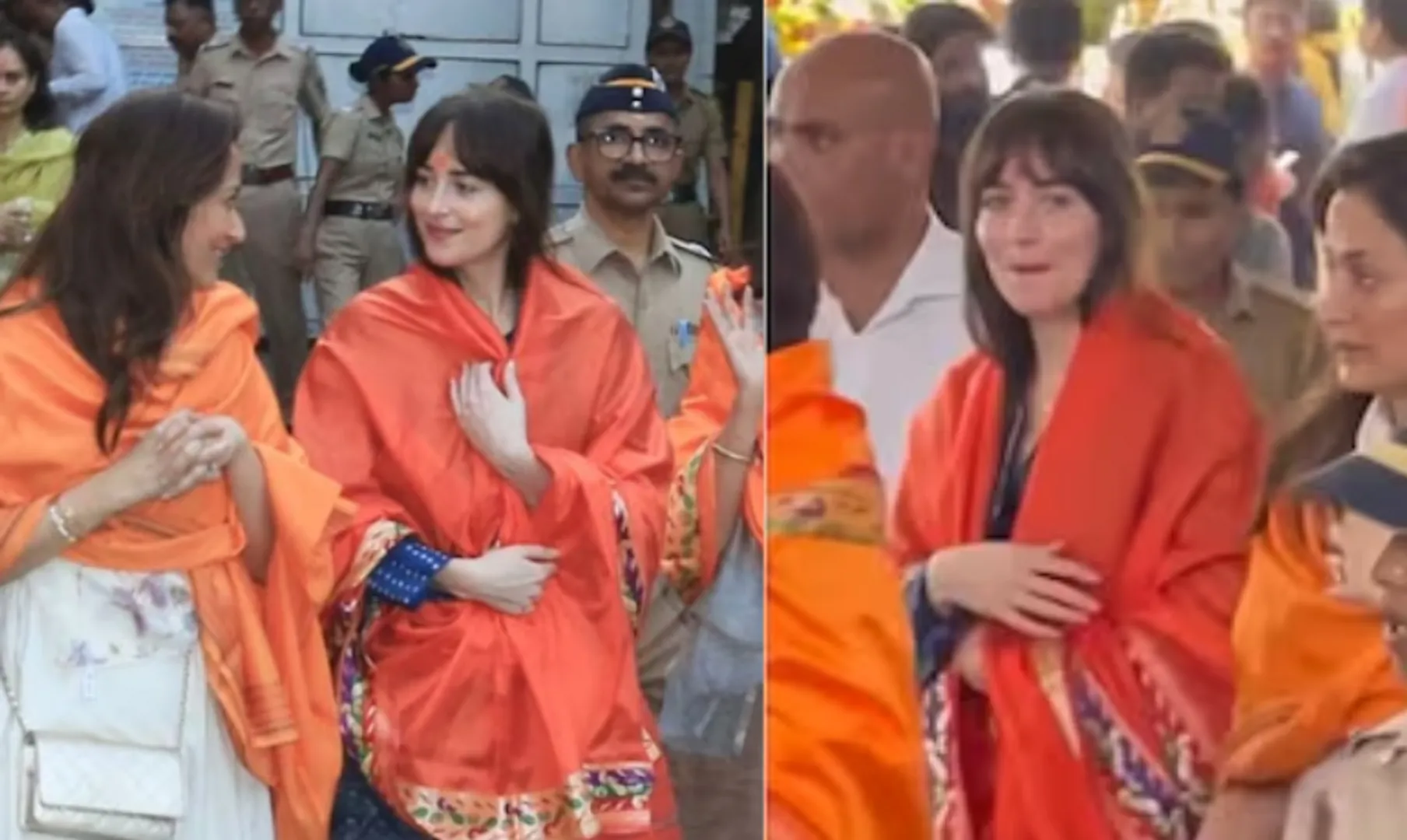 Dakota Johnson visits Siddhivinayak Temple 