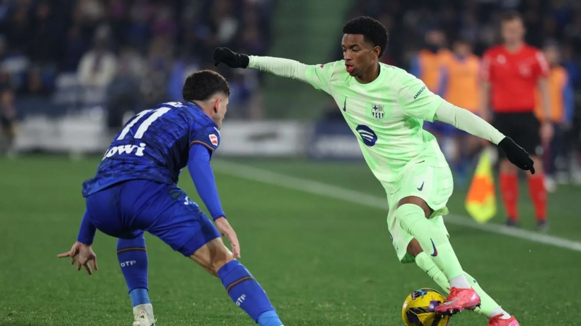 Barcelona fullback Alejandro Balde complains of racist abuse in Getafe draw