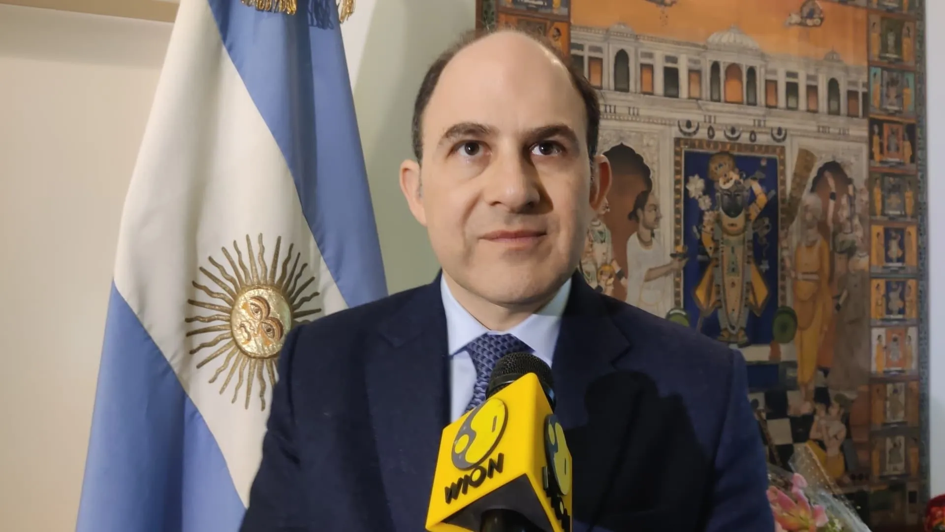 Argentina’s ambassador to India, Mariano Caucino, speaking to WION