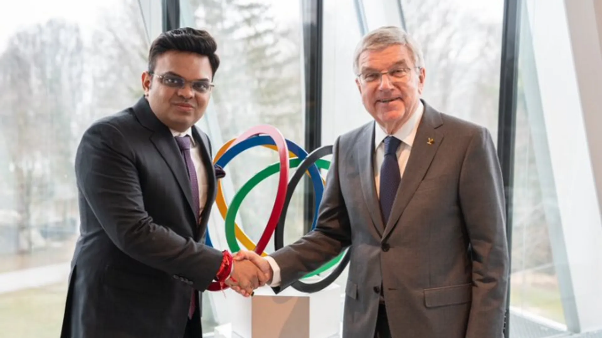 Jay Shah and Thomas Bach