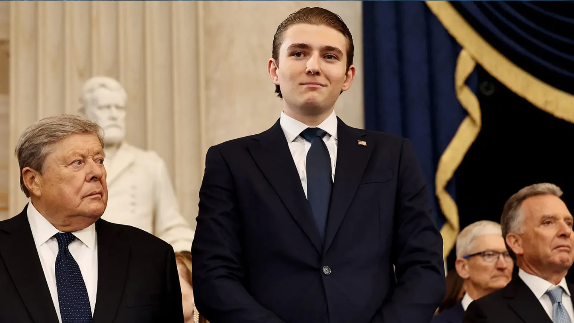WATCH: Donald Trump's 'tall son' Barron wins heart online during inaugural ceremony 