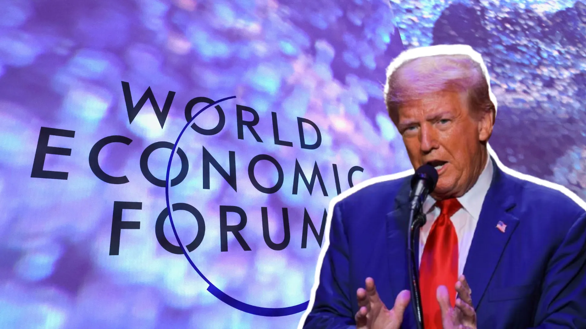 Donald Trump addresses Davos summit