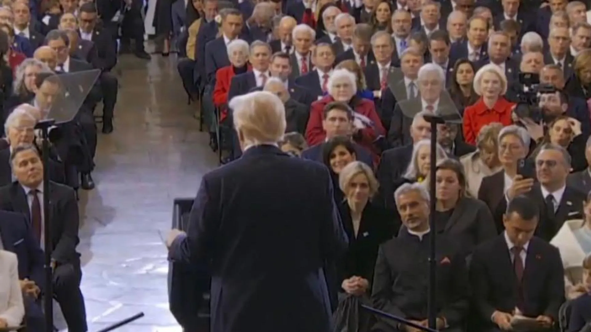 Jaishankar seen sitting in the first row at Trump inauguration
