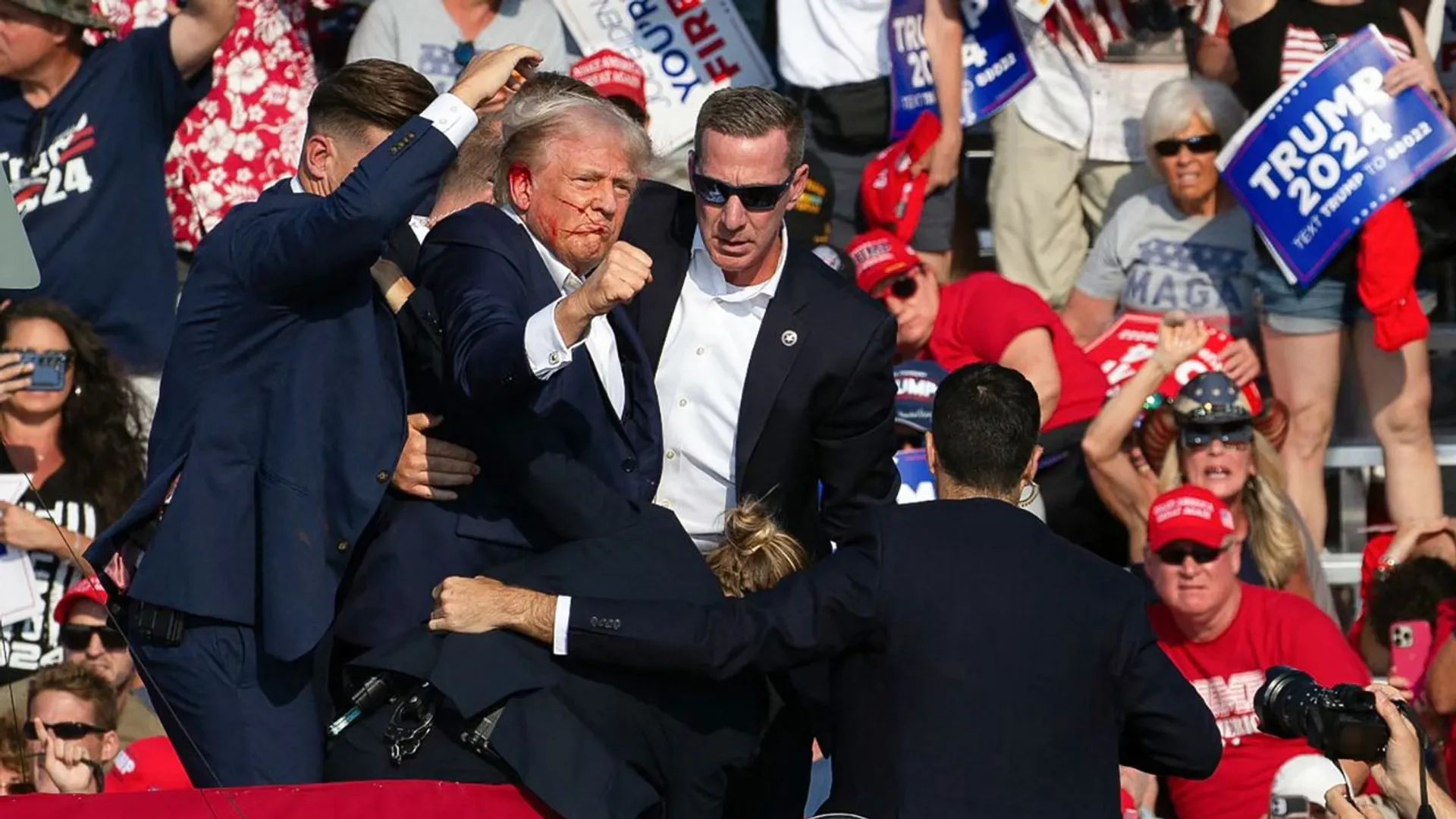 During a campaign rally in Pennsylvania on July 13, 2024, a gunman opened fire at Trump. Curran was one of the agents who sprang on the stage to protect him. 
