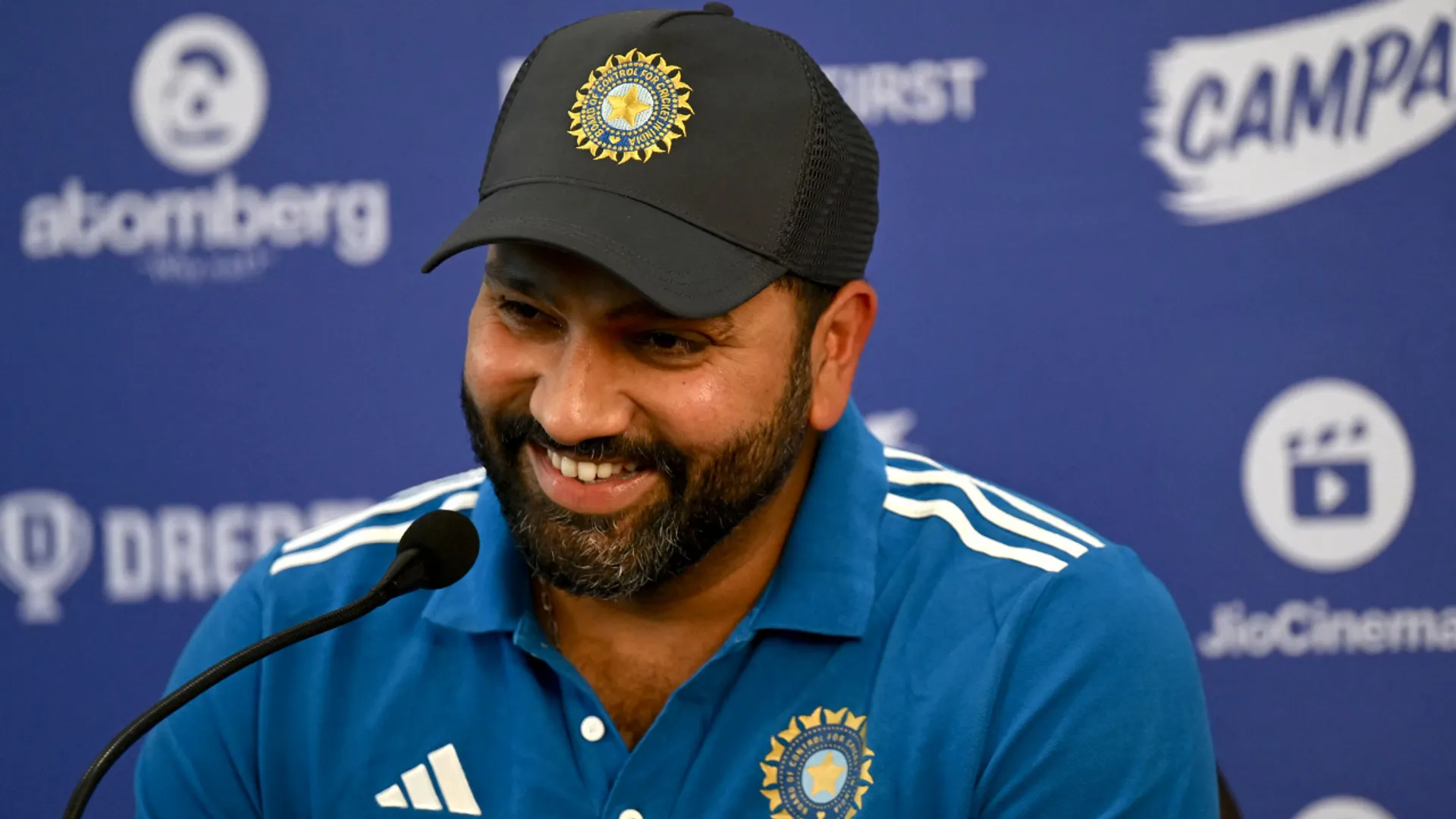 Rohit Sharma at a presser