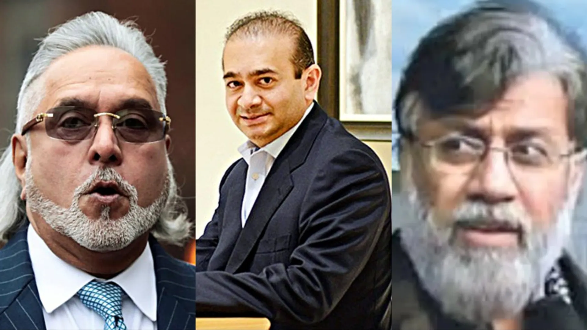 File Photo: Vijay Mallya, Nirav Modi and Tahawwur Hussain Rana