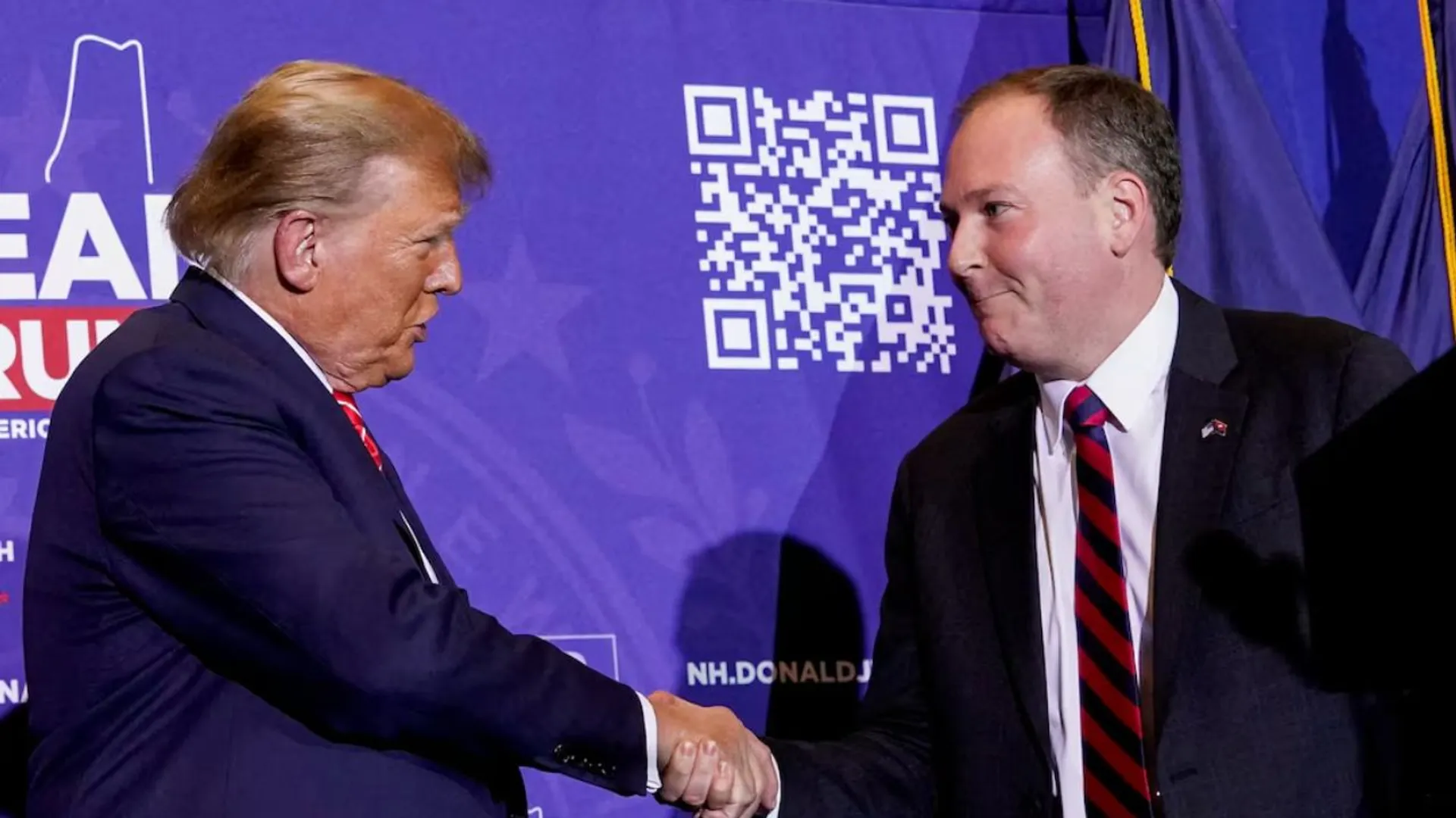 File photo: US President Donald Trump and Lee Zeldin, Trump's pick for new administrator of Environmental Protection Agency (EPA).