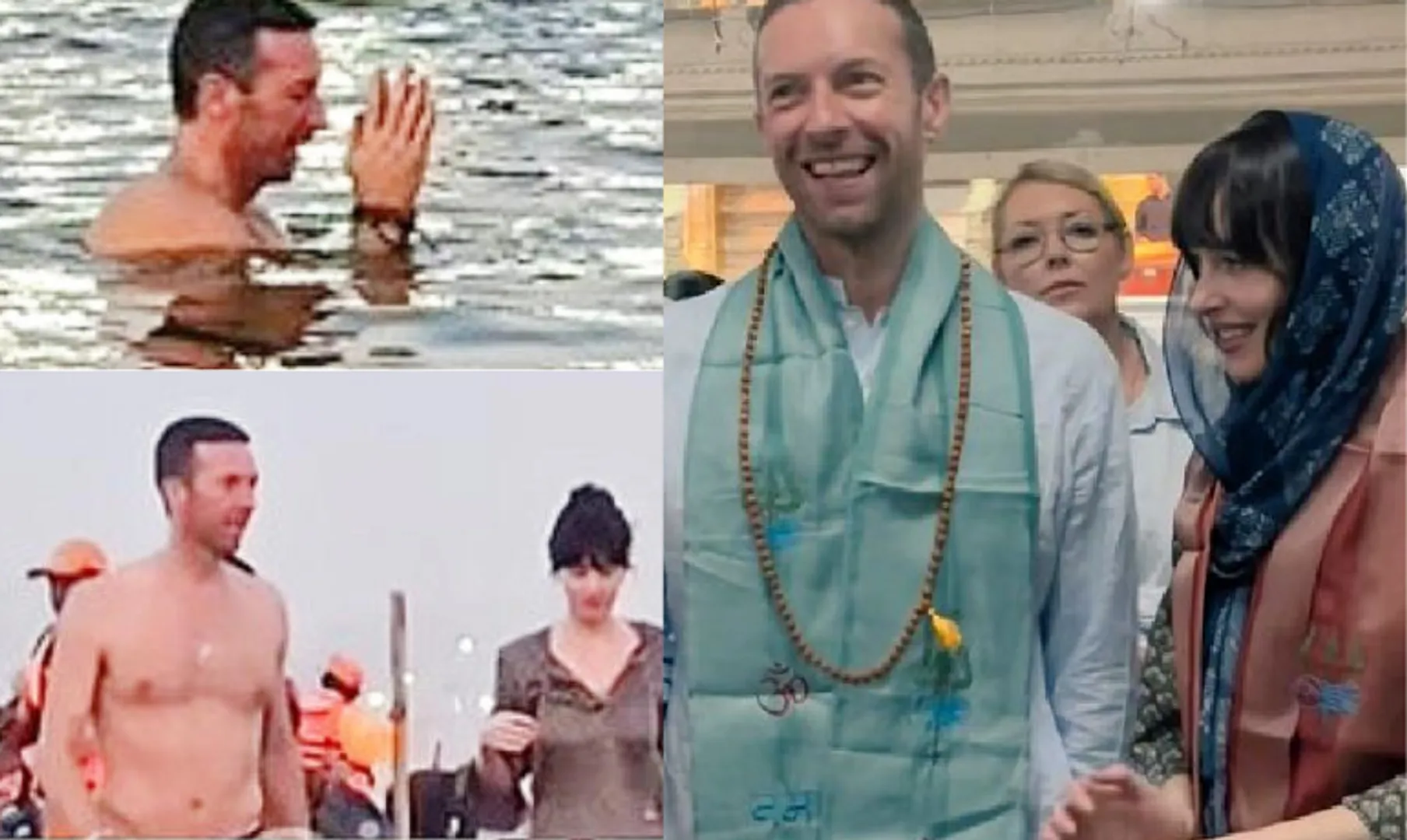 Chris Martin and Dakota Johnson