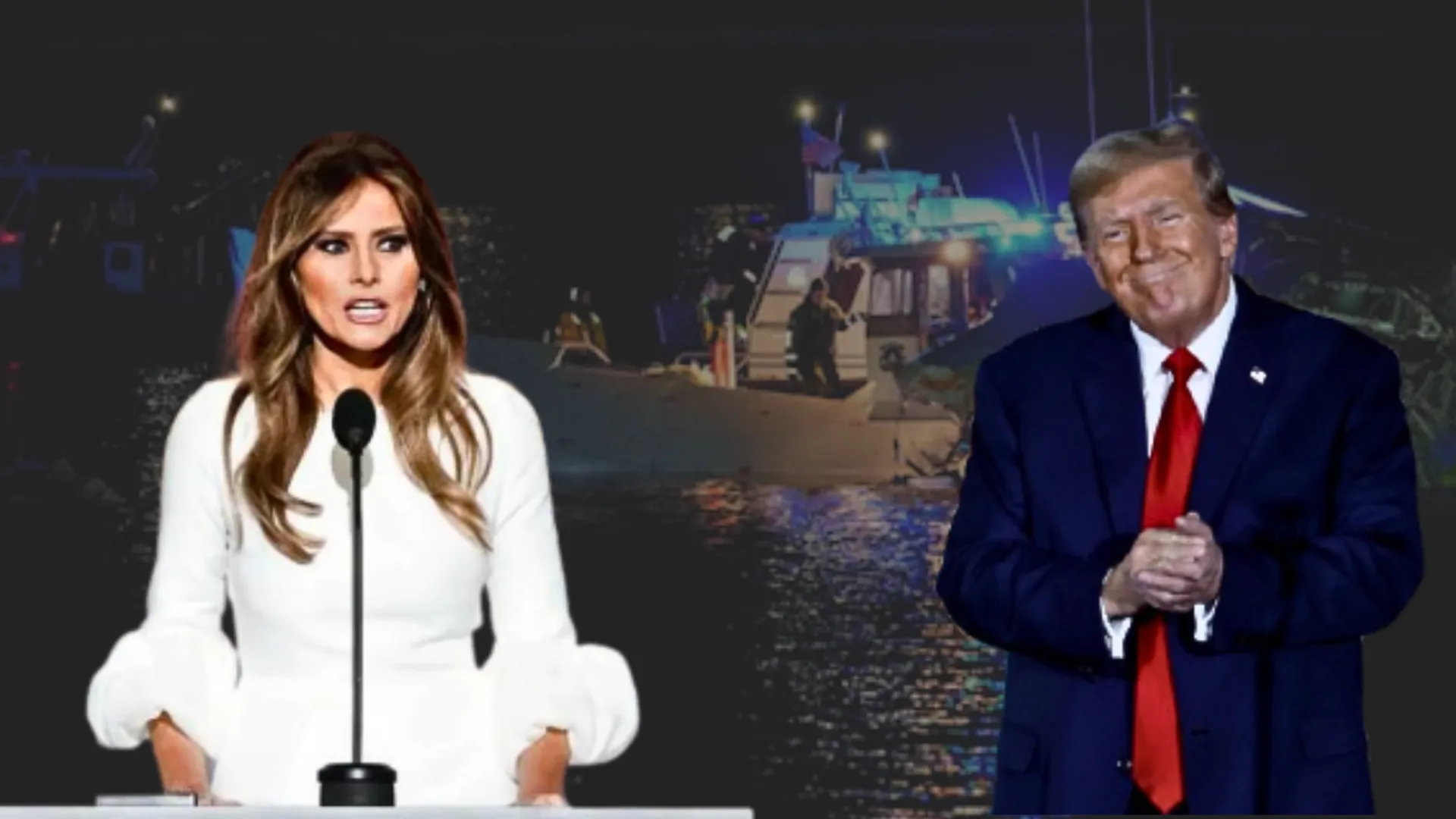 US First Lady Melania Trump and US President Donald Trump