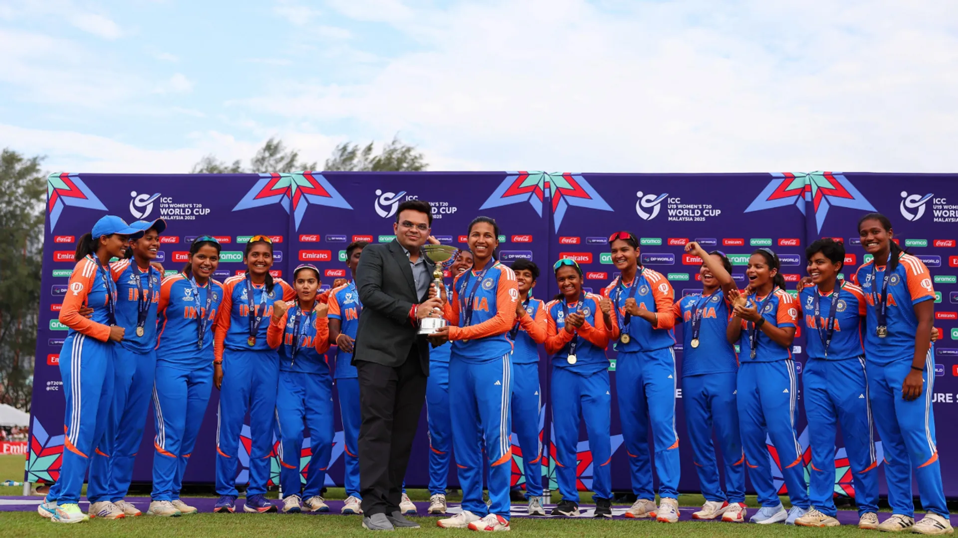 The joyous Indian team