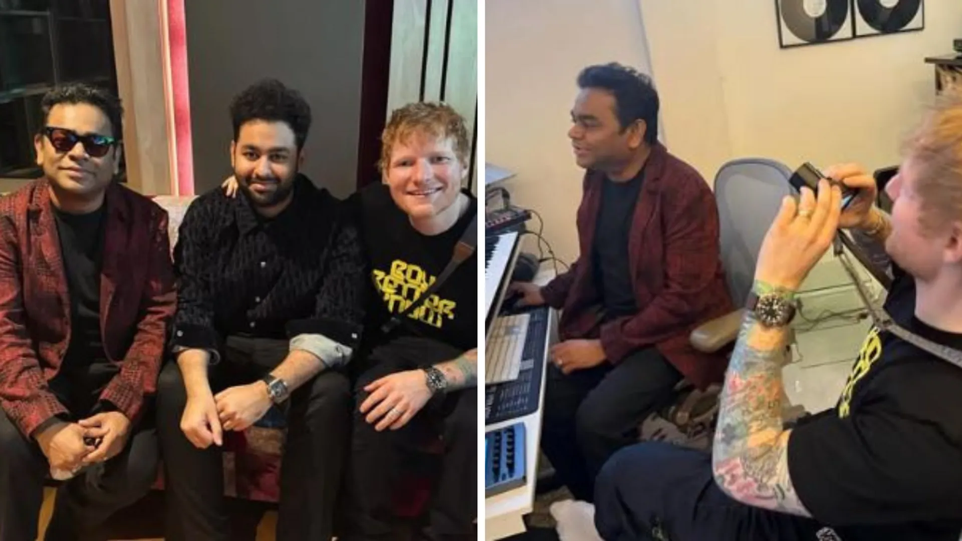 Ed Sheeran and AR Rahman
