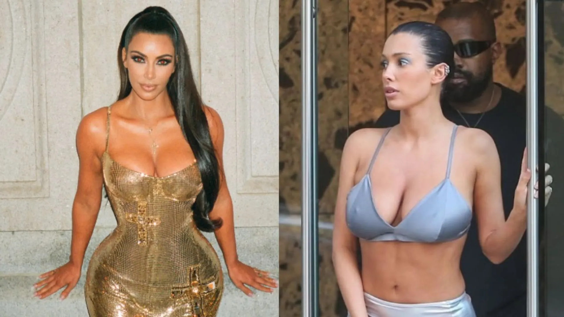 Kim Kardashian and Bianca Censori