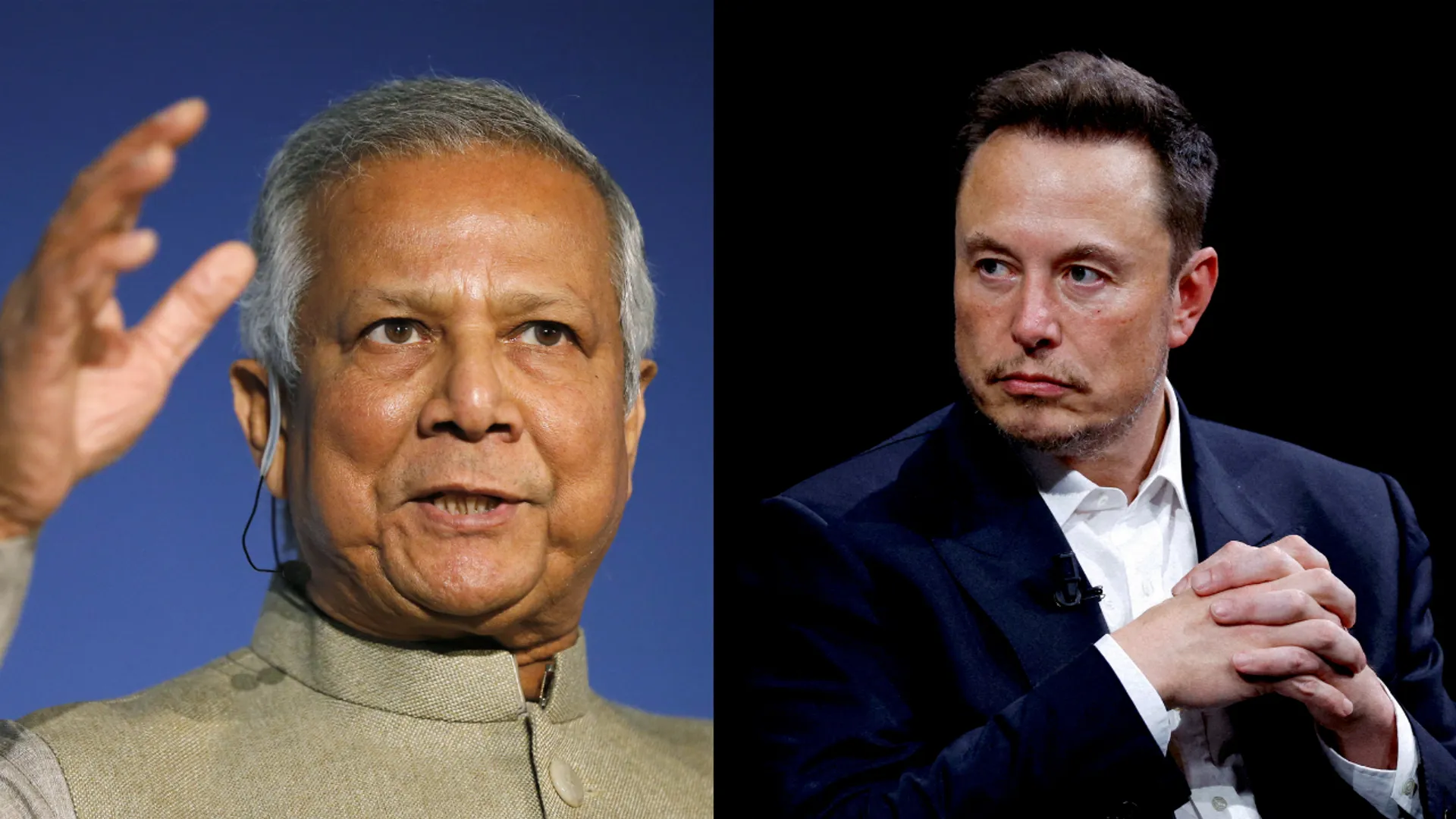 Muhammad Yunus and Elon Musk