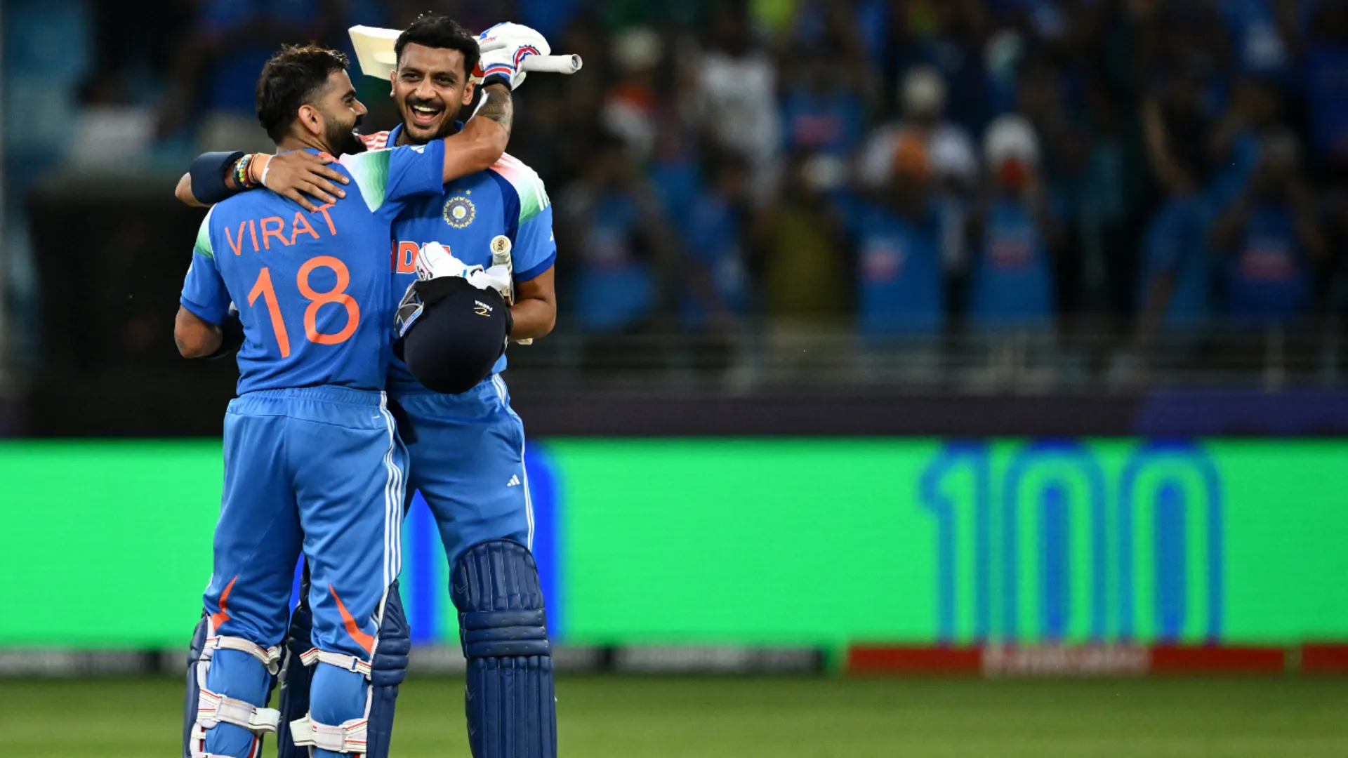 Axar Patel and Virat Kohli