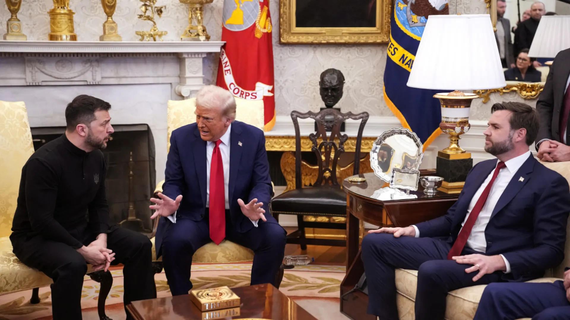 Ukrainian President Volodymyr Zelensky at White House