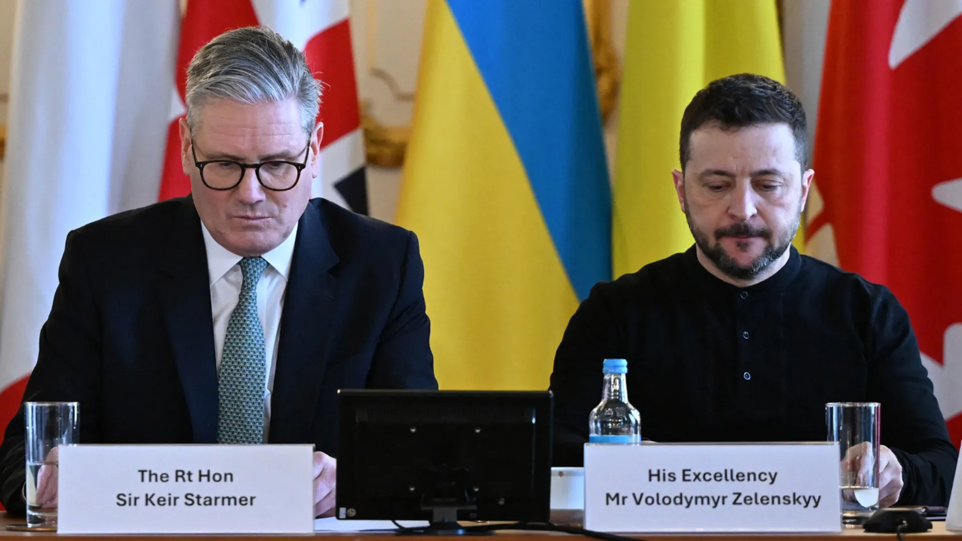 UK PM Keir Starmer and Ukrainian President Volodymyr Zelensky