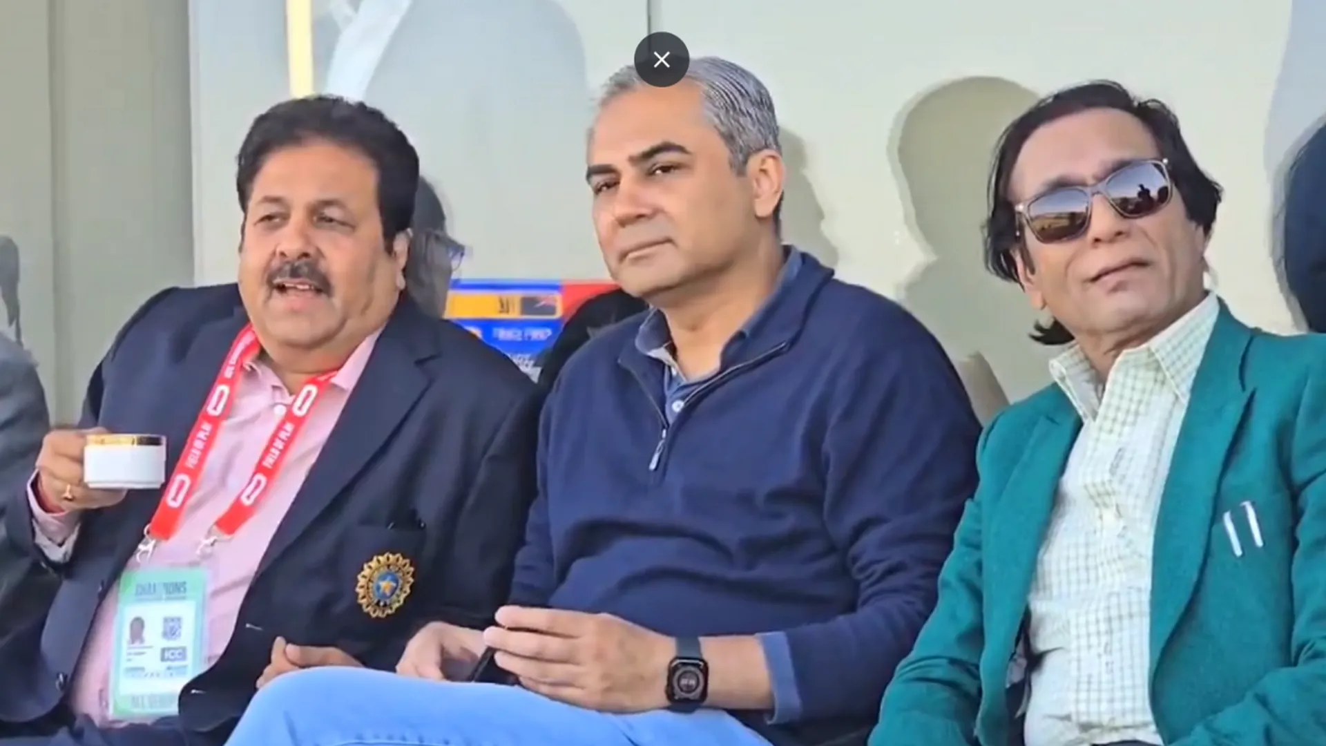 Rajeev Shukla at Lahore Stadium
