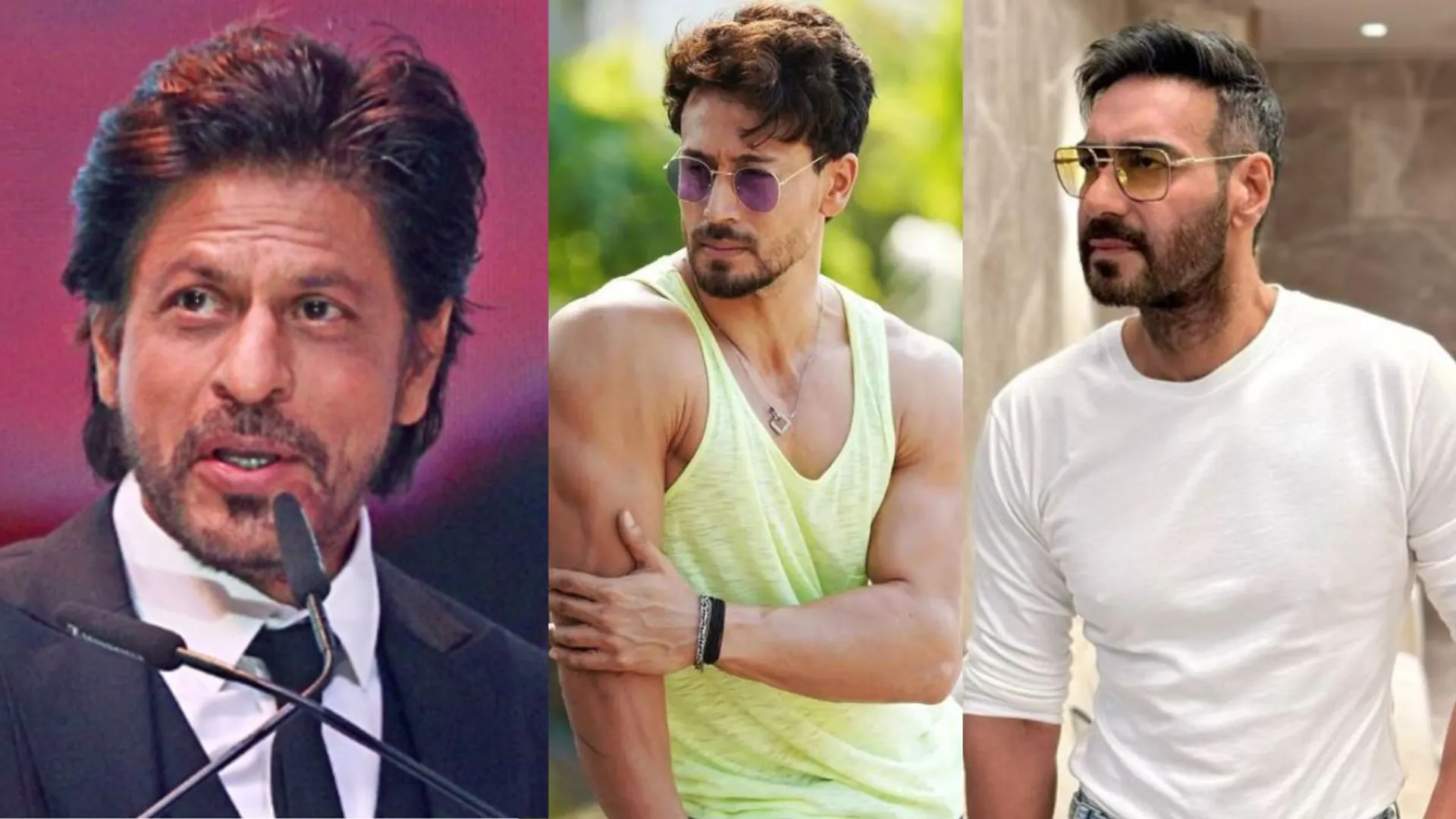 Shah Rukh Khan, Tiger Shroff and Ajay Devgn
