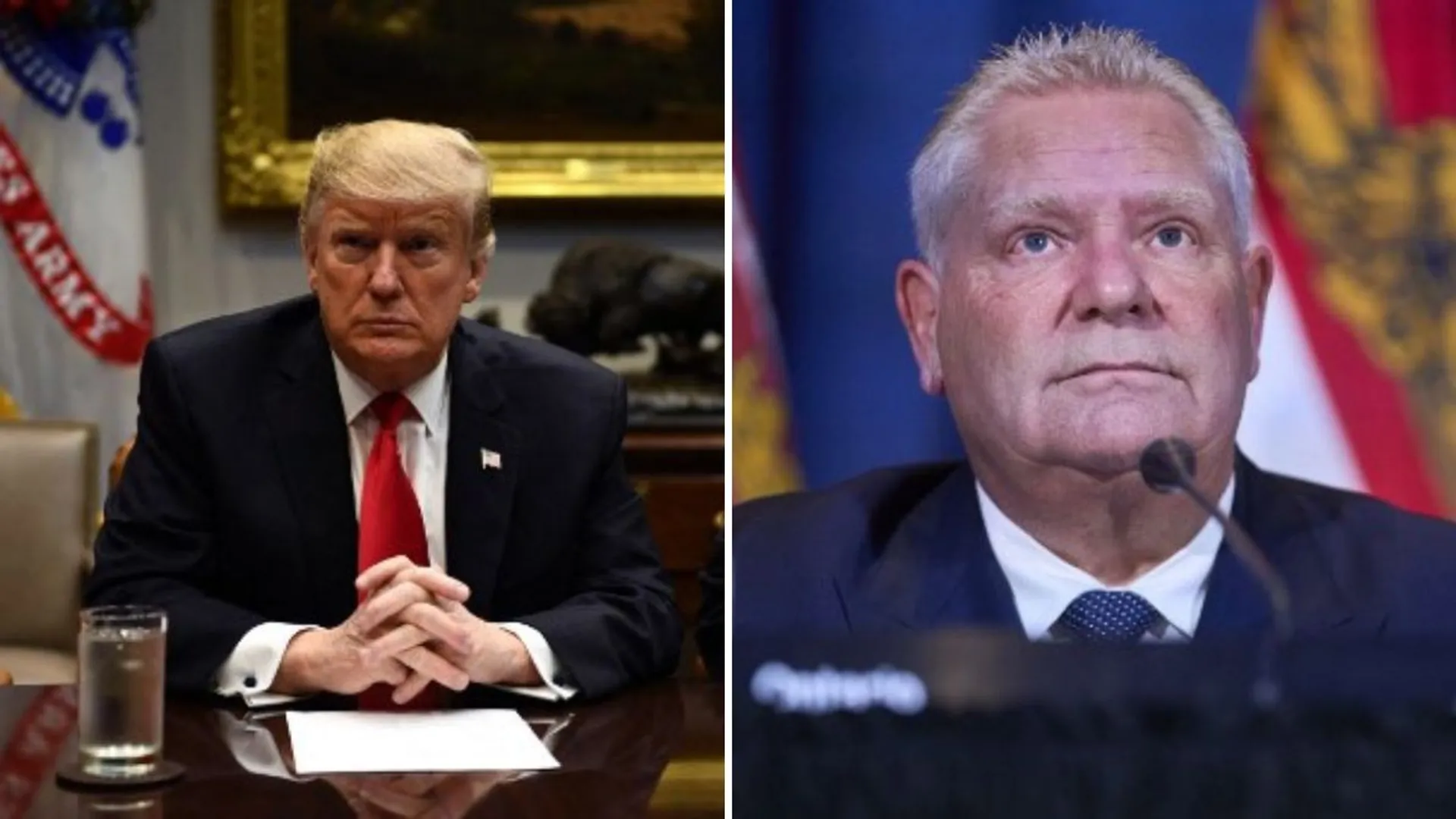 Ontario Premier Doug Ford and US President Donald Trump