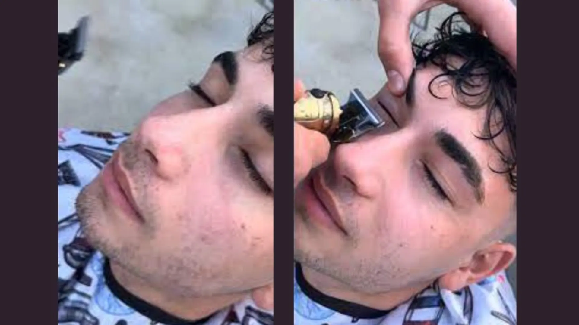 Men are trimming eyelashes to look manly